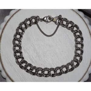 James Avery Sterling Silver Double Link Bracelet 19.9G/8in/9mm